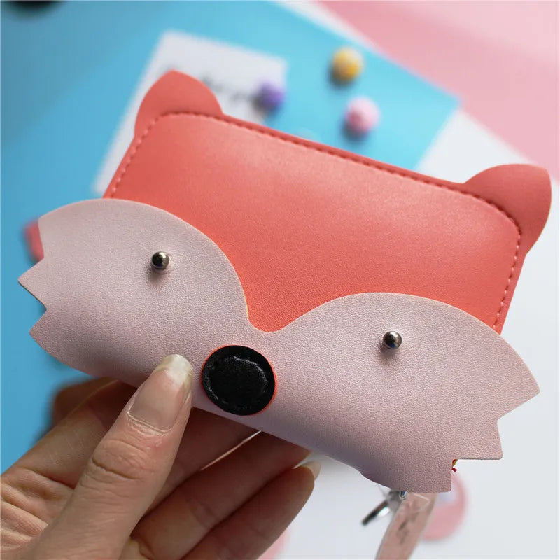 Creative PU Leather Wallets with Key Chain